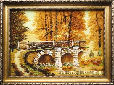 Бурштинова картина «Міст» №220