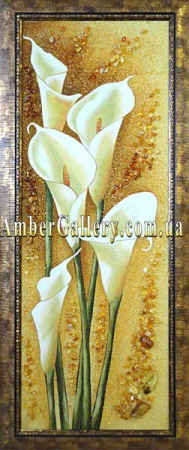 Панно з бурштину «Калли» №52