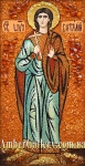 Ікона з бурштину Святий Віталій, мученик №2