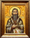 Ікона з бурштину Праведний Павло Таганрозький №1