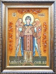 Ікона з бурштину Архангел Рафаїл №1